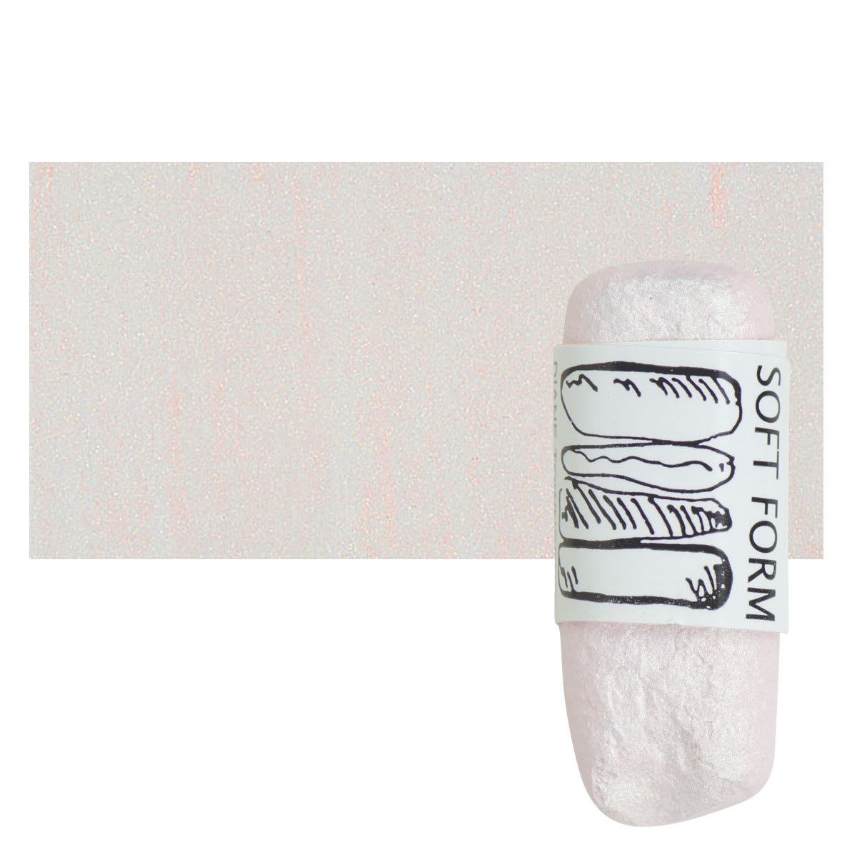 Townsend Artists' Soft Form Pastel - Iridescent Red 505 pastel and swatch