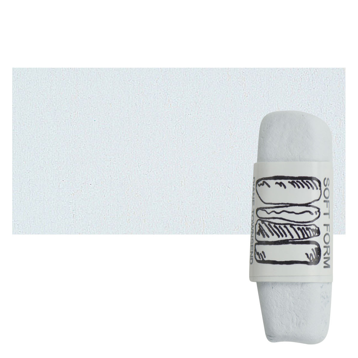 Townsend Artists' Soft Form Pastel - Light Cerulean Blue pastel and swatch