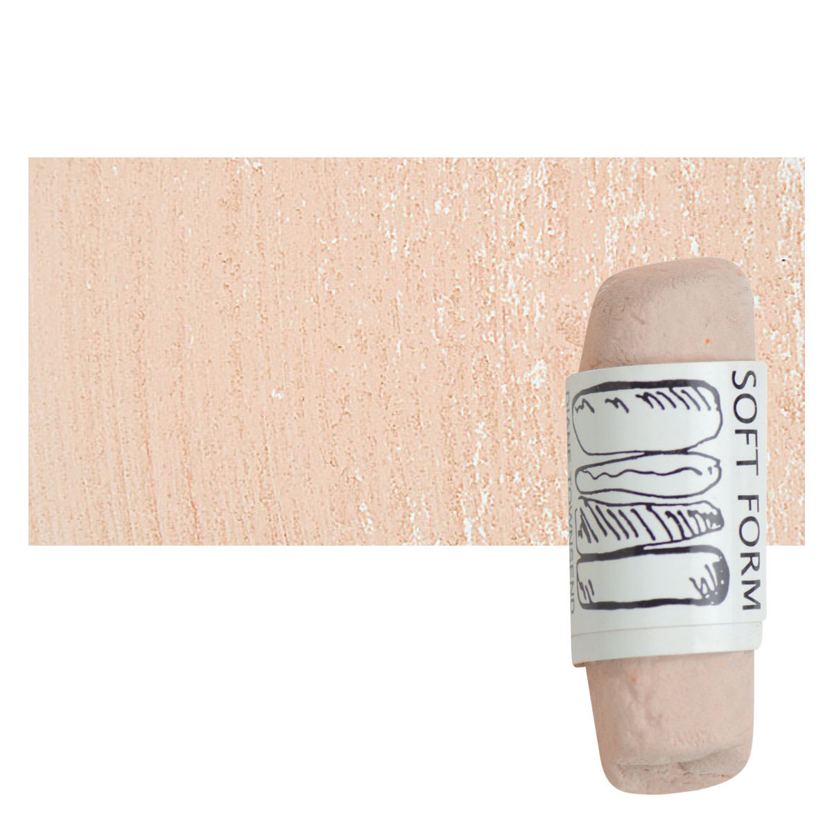 Townsend Artists' Soft Form Pastel - Light Mauve Light pastel and swatch