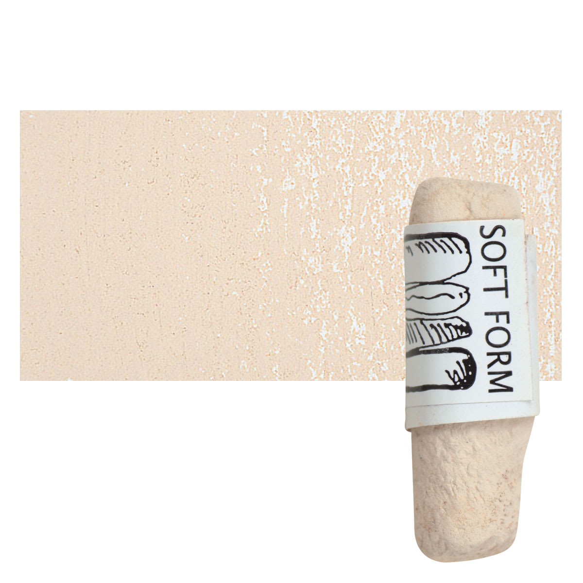 Townsend Artists' Soft Form Pastel - Light Orange (Dark) pastel and swatch