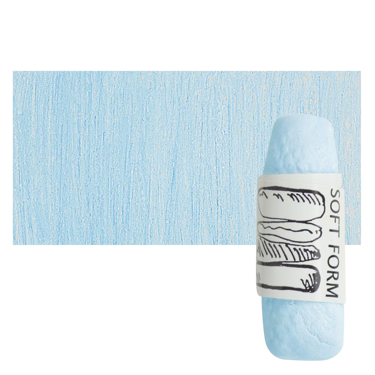 Townsend Artists' Soft Form Pastel - Light Phthalo Blue (Light) pastel and swatch