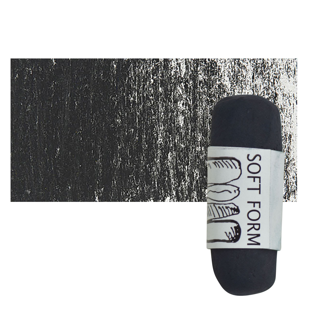 Townsend Artists' Soft Form Pastel - Midnight Blue Green (Dark) pastel and swatch
