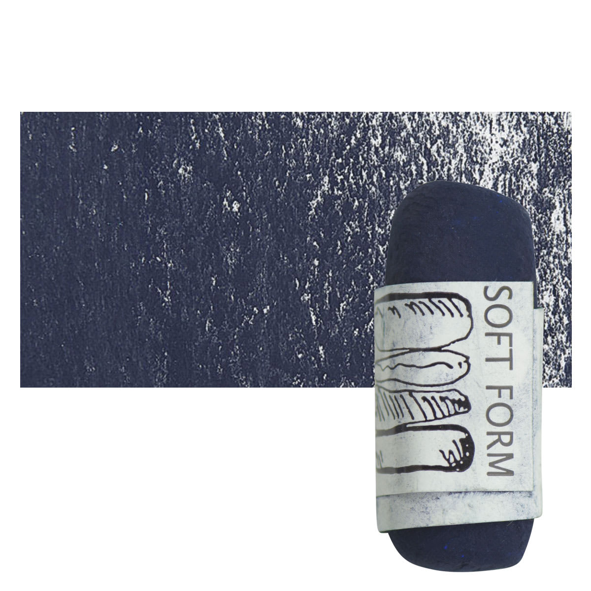 Townsend Artists' Soft Form Pastel - Midnight Blue (Light) pastel and swatch