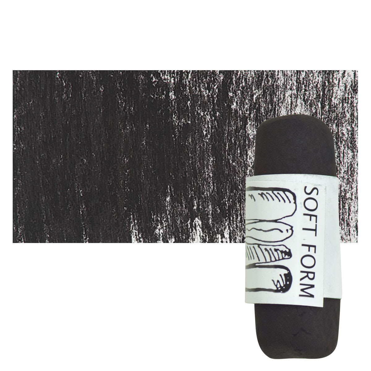 Townsend Artists' Soft Form Pastel - Naphthol Red Brown (Dark) pastel and swatch