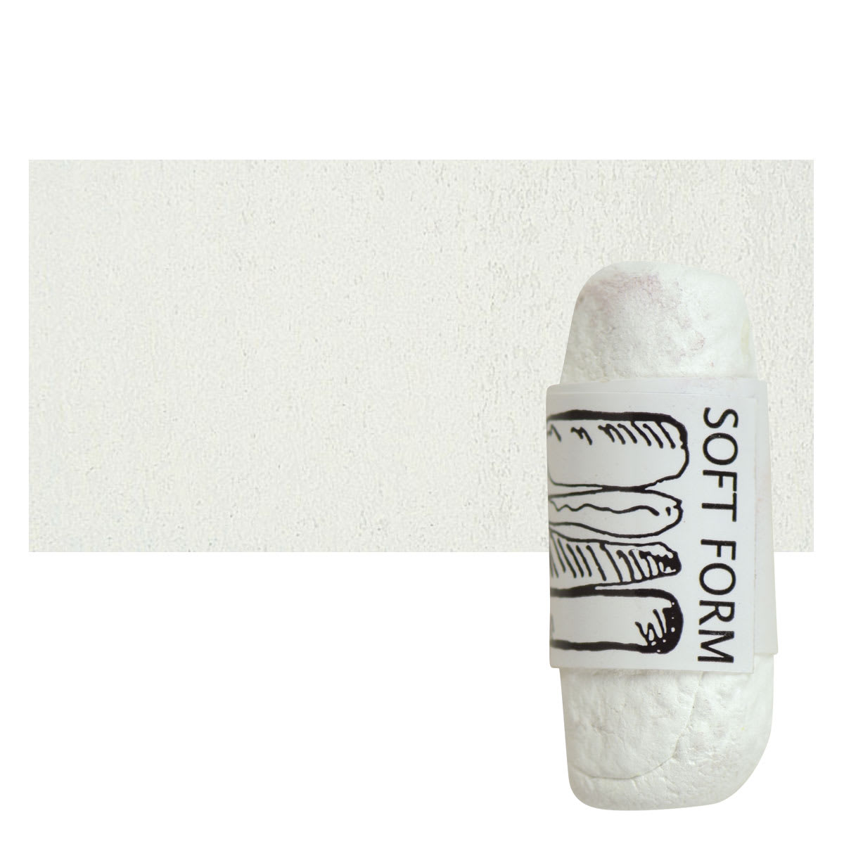 Townsend Artists' Soft Form Pastel - Off White Yellow (Light) pastel and swatch