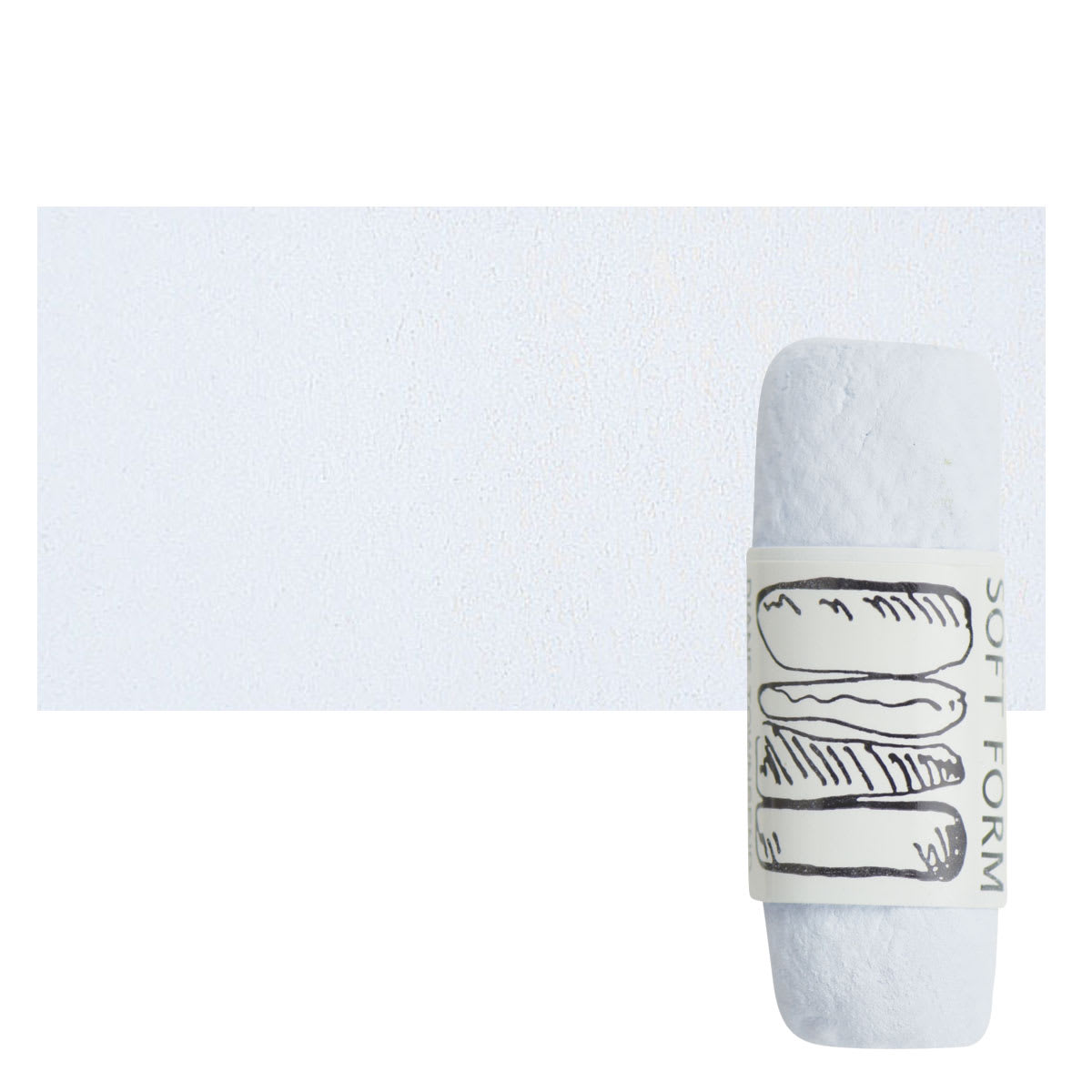 Townsend Artists' Soft Form Pastel - Pale Blue (Light) pastel and swatch