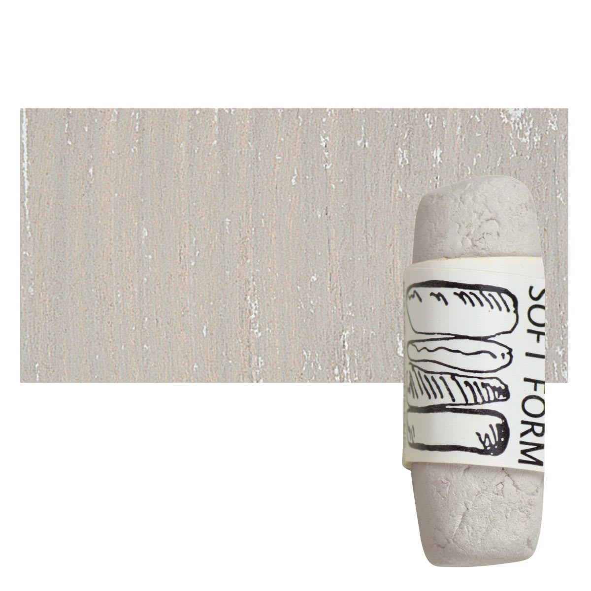 Townsend Artists' Soft Form Pastel - Pale Burnt Sienna (Dark) pastel and swatch