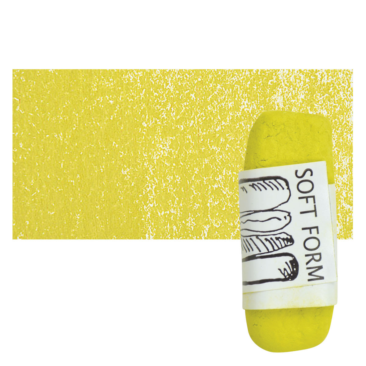 Townsend Artists' Soft Form Pastel - Yellow Green Medium 027 pastel and swatch