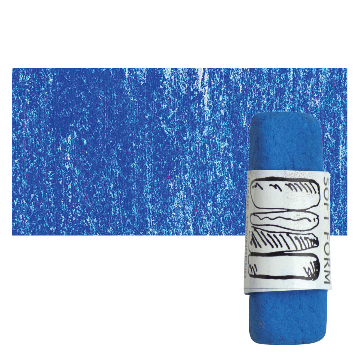 Townsend Artists' Soft Form Pastel - Phthalo Blue (Dark) pastel and swatch
