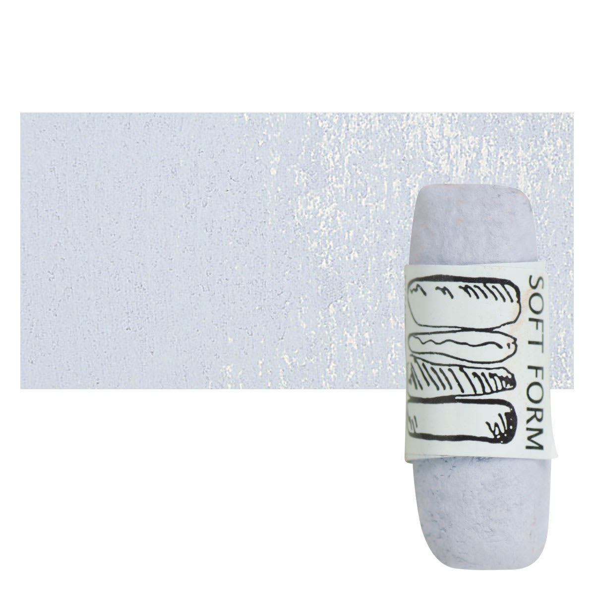 Townsend Artists' Soft Form Pastel - Cerulean Blue Hue 034L pastel and swatch