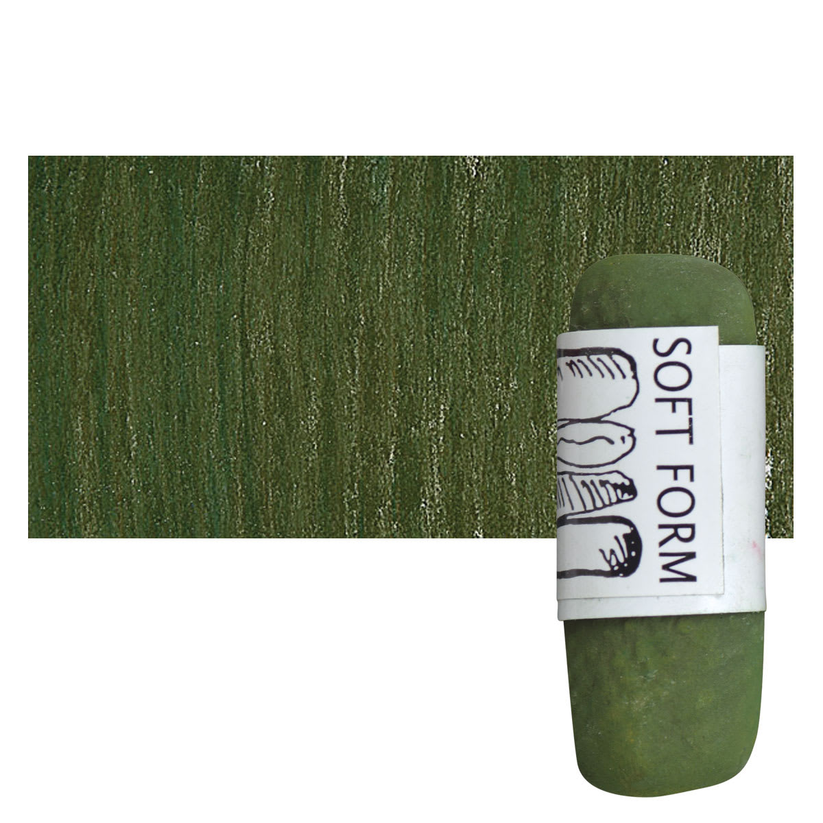 Townsend Artists' Soft Form Pastel - Phthalo Green Blue (Light) 109L pastel and swatch