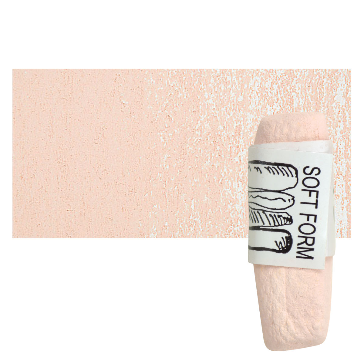 Townsend Artists' Soft Form Pastel - Pink 093 pastel and swatch