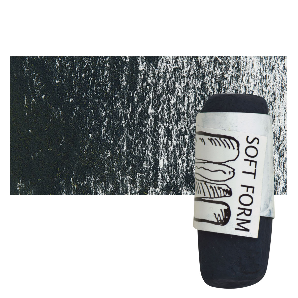 Townsend Artists' Soft Form Pastel - Prussian Blue (Dark) pastel and swatch
