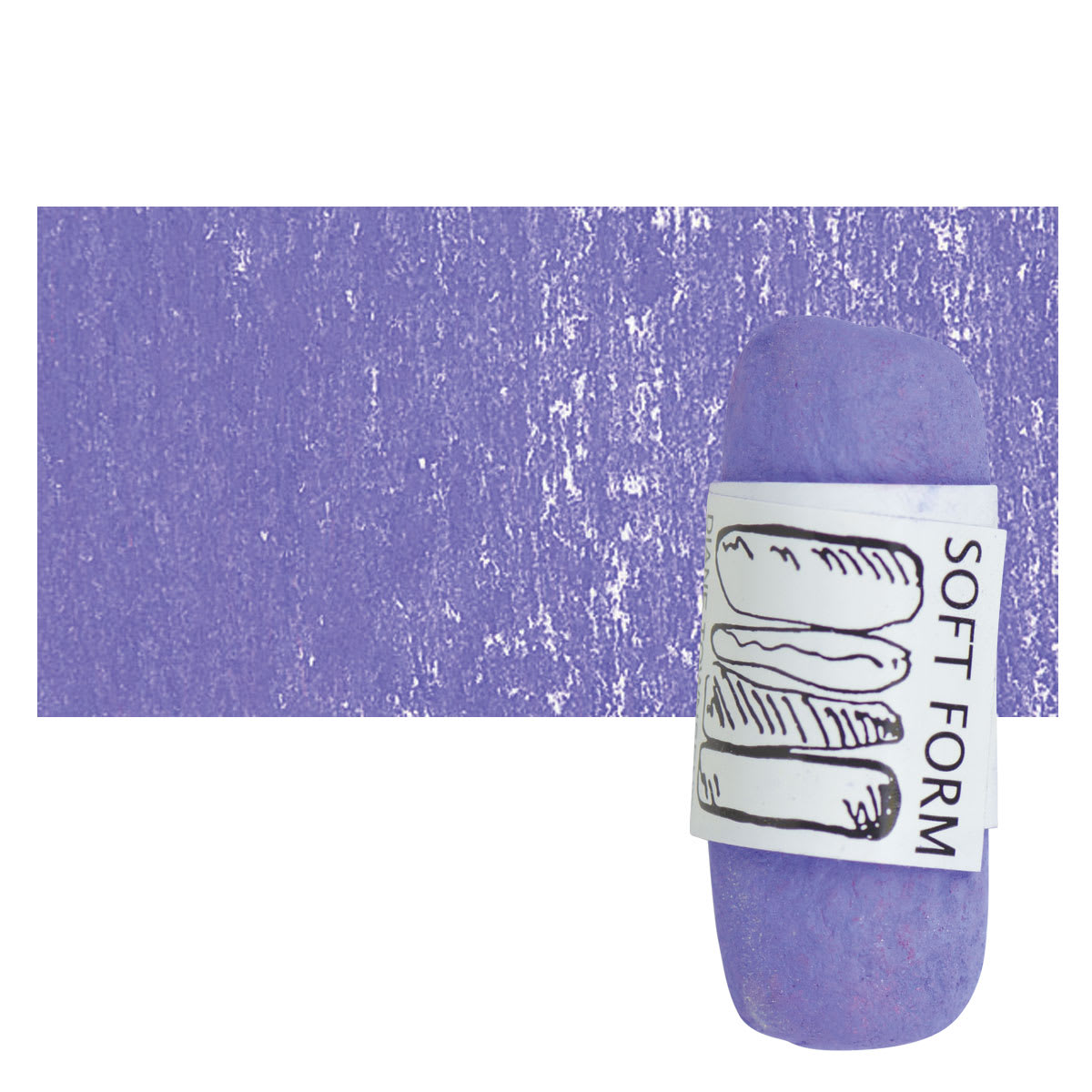 Townsend Artists' Soft Form Pastel - Purple 043L pastel and swatch