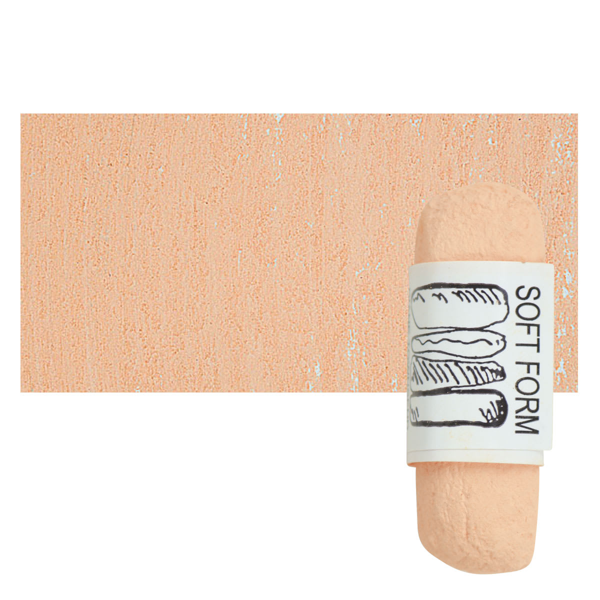 Townsend Artists' Soft Form Pastel - Salmon 095L pastel and swatch