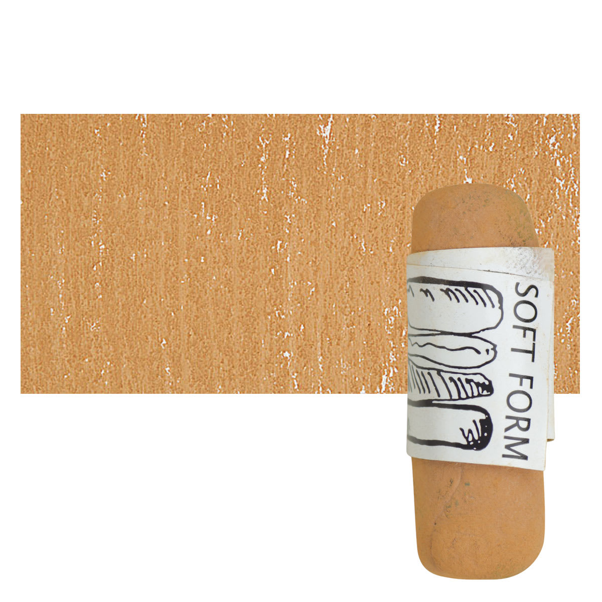 Townsend Artists' Soft Form Pastel - Suede 105 pastel and swatch