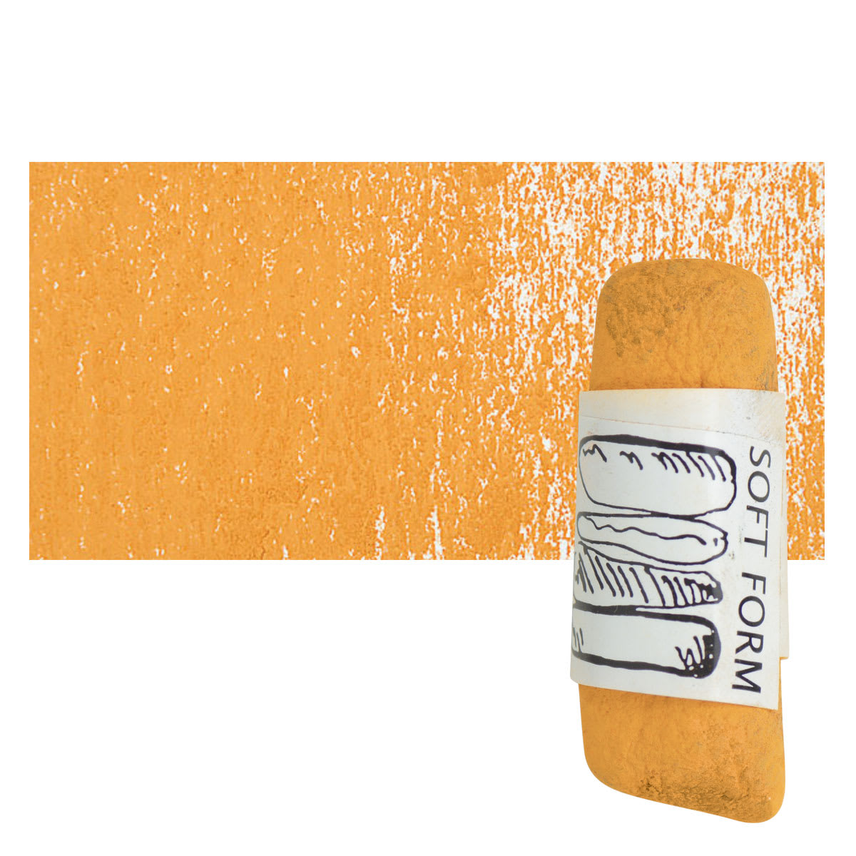 Townsend Artists' Soft Form Pastel - Tan 106 pastel and swatch