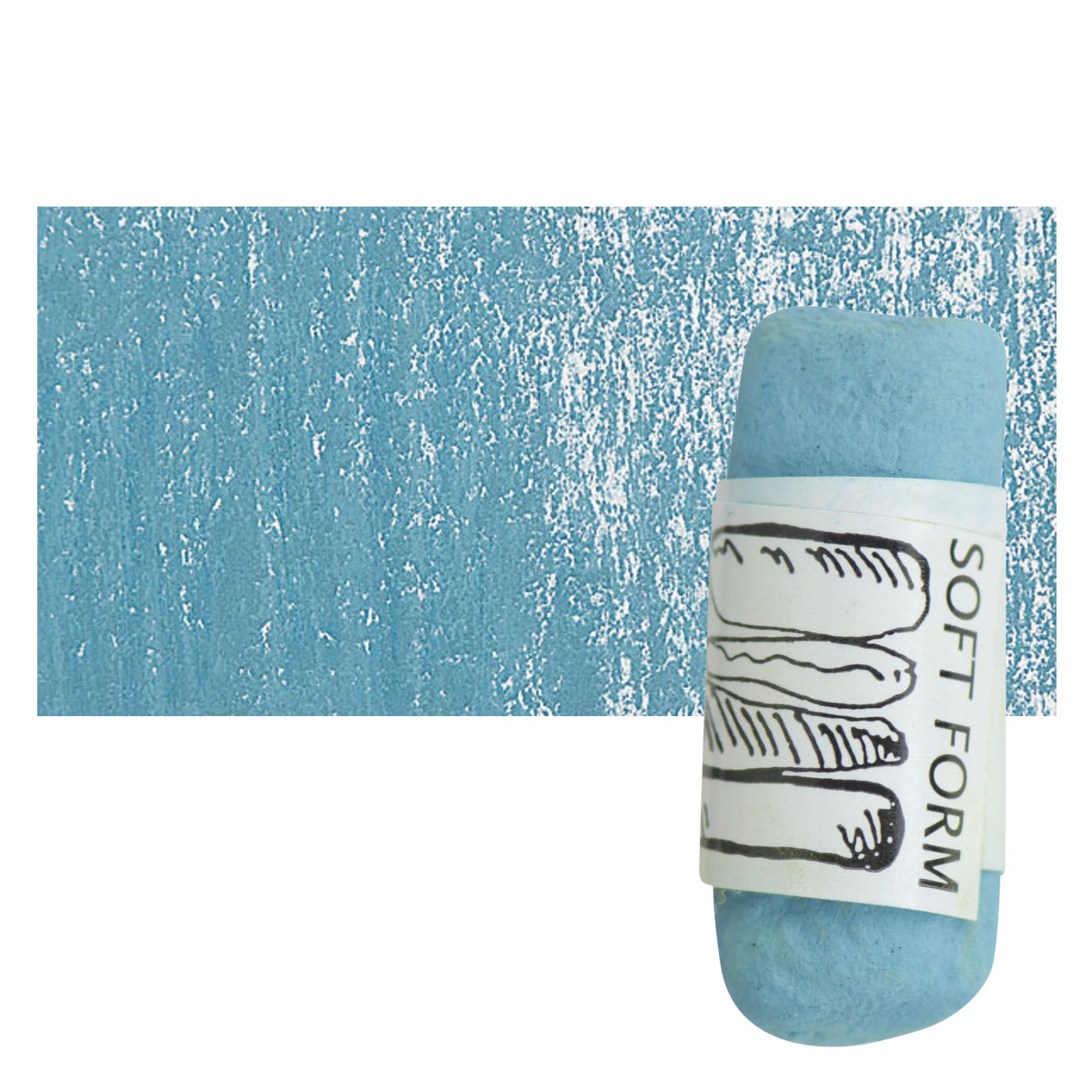 Townsend Artists' Soft Form Pastel - Turquoise 032L pastel and swatch