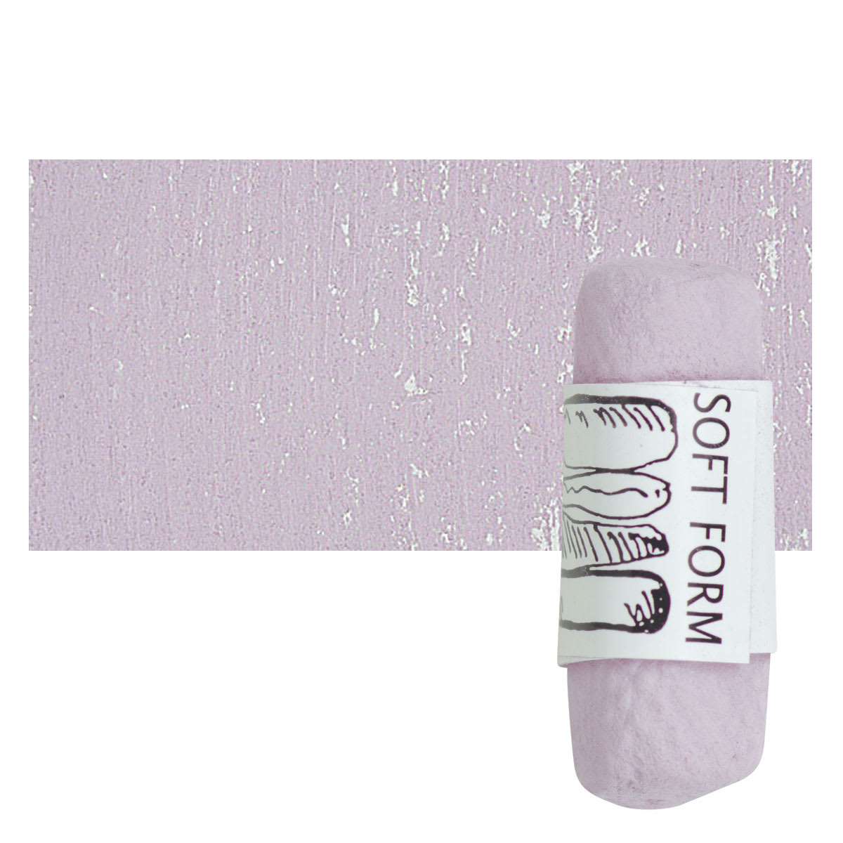Townsend Artists' Soft Form Pastel - Ultra Mars Violet (Light) pastel and swatch