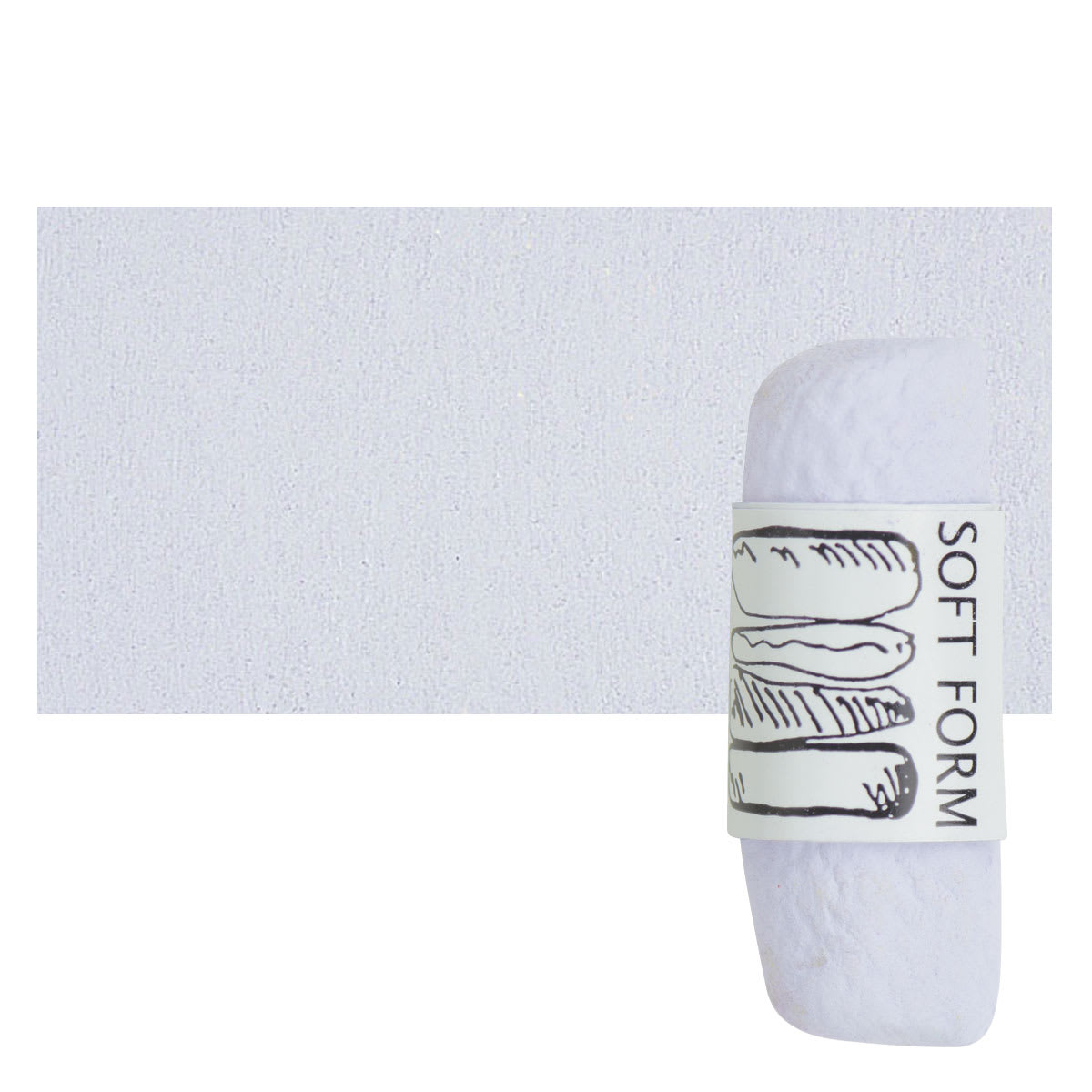 Townsend Artists' Soft Form Pastel - Violet Gray (Light) pastel and swatch