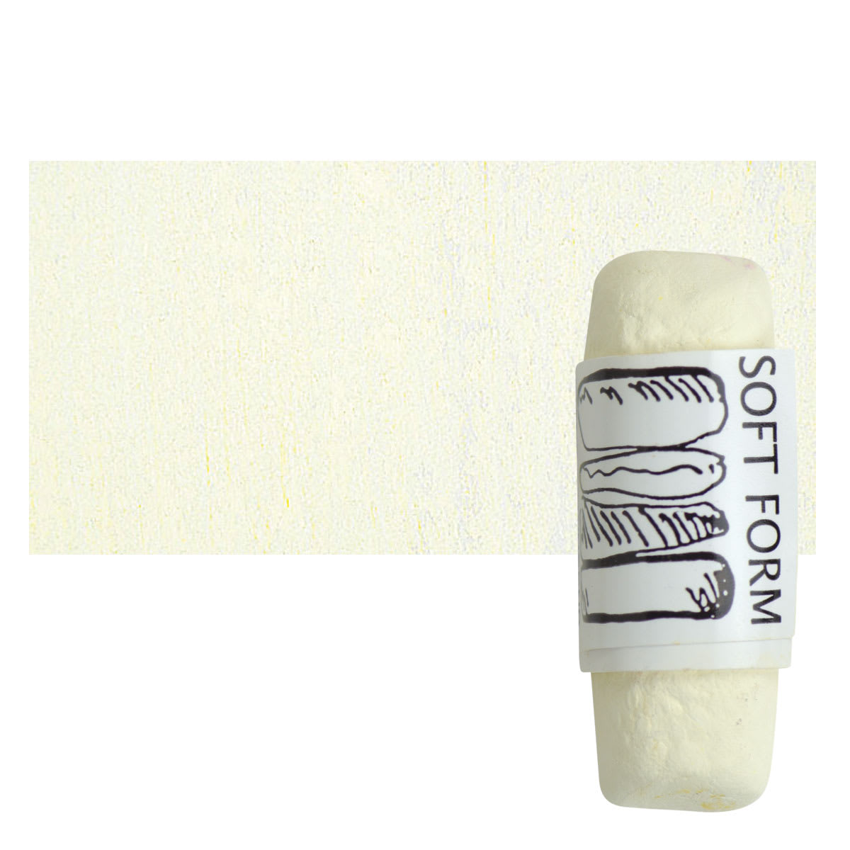 Townsend Artists' Soft Form Pastel - Yellow Buff pastel and swatch