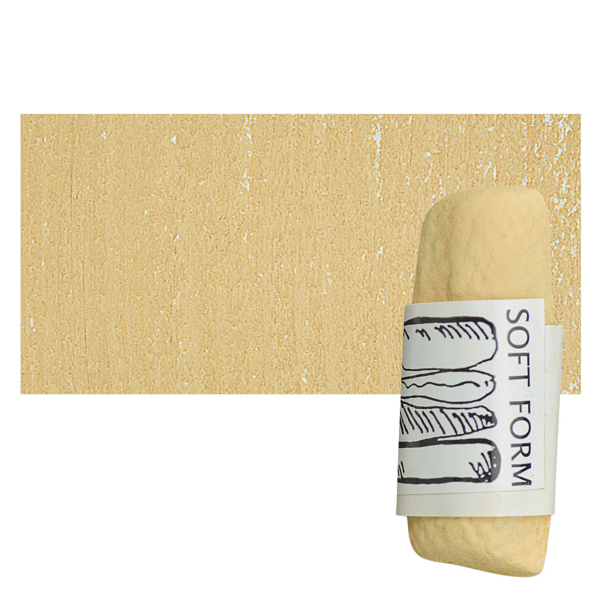 Townsend Artists' Soft Form Pastel - Yellow Portrait 110D pastel and swatch