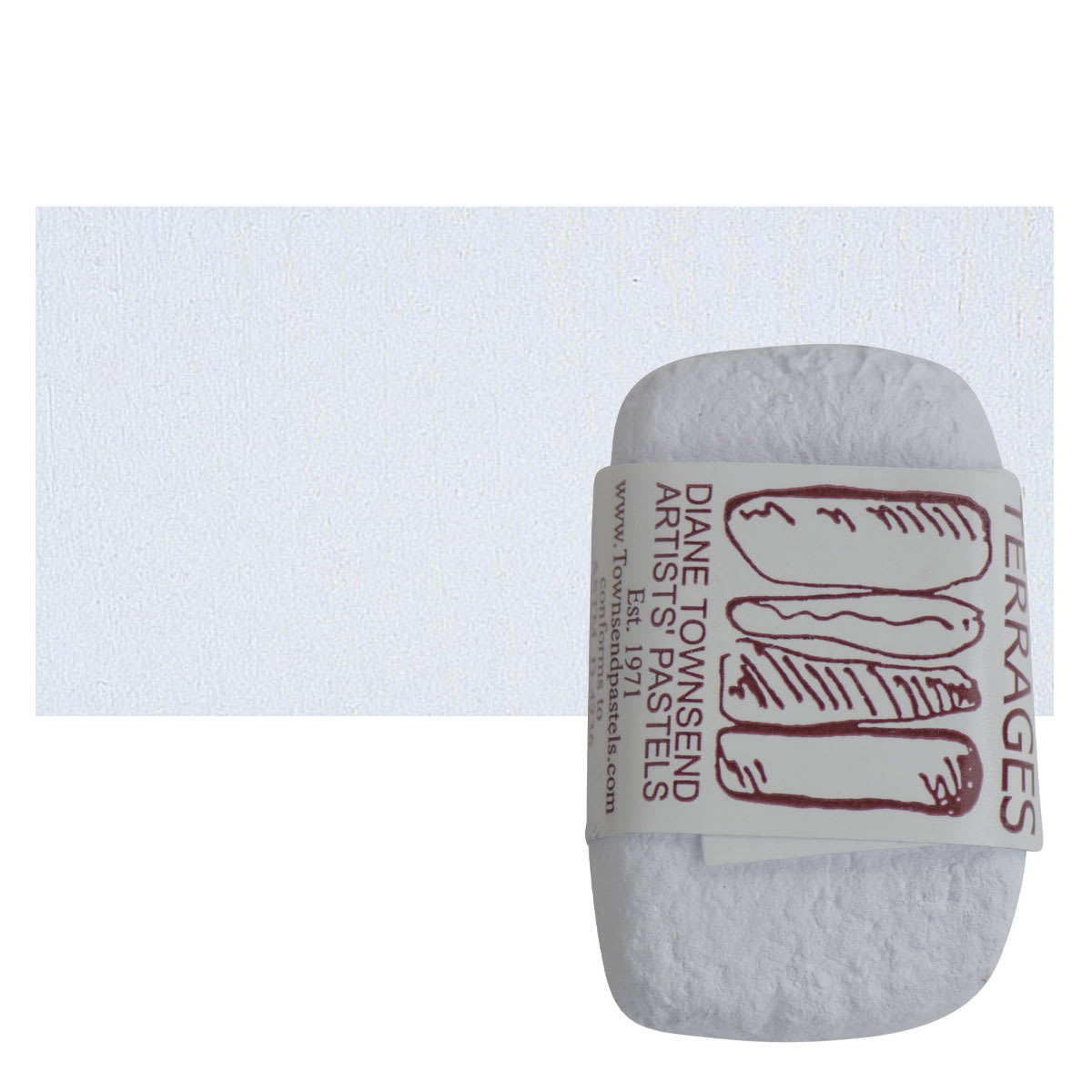 Townsend Terrages Pastel - Blue Violet Gray pastel and swatch