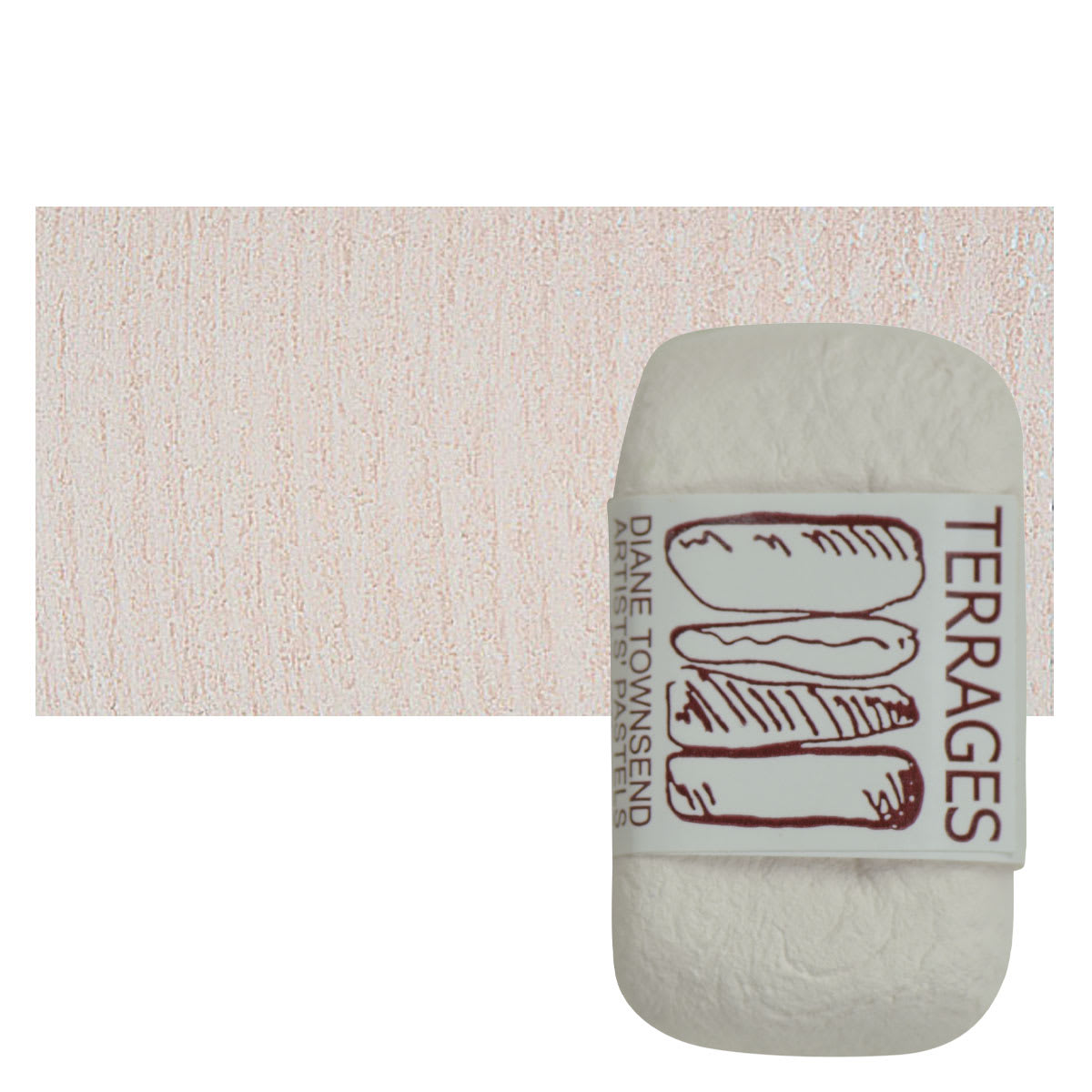 Townsend Terrages Pastel - Burnt Sienna 103 pastel and swatch