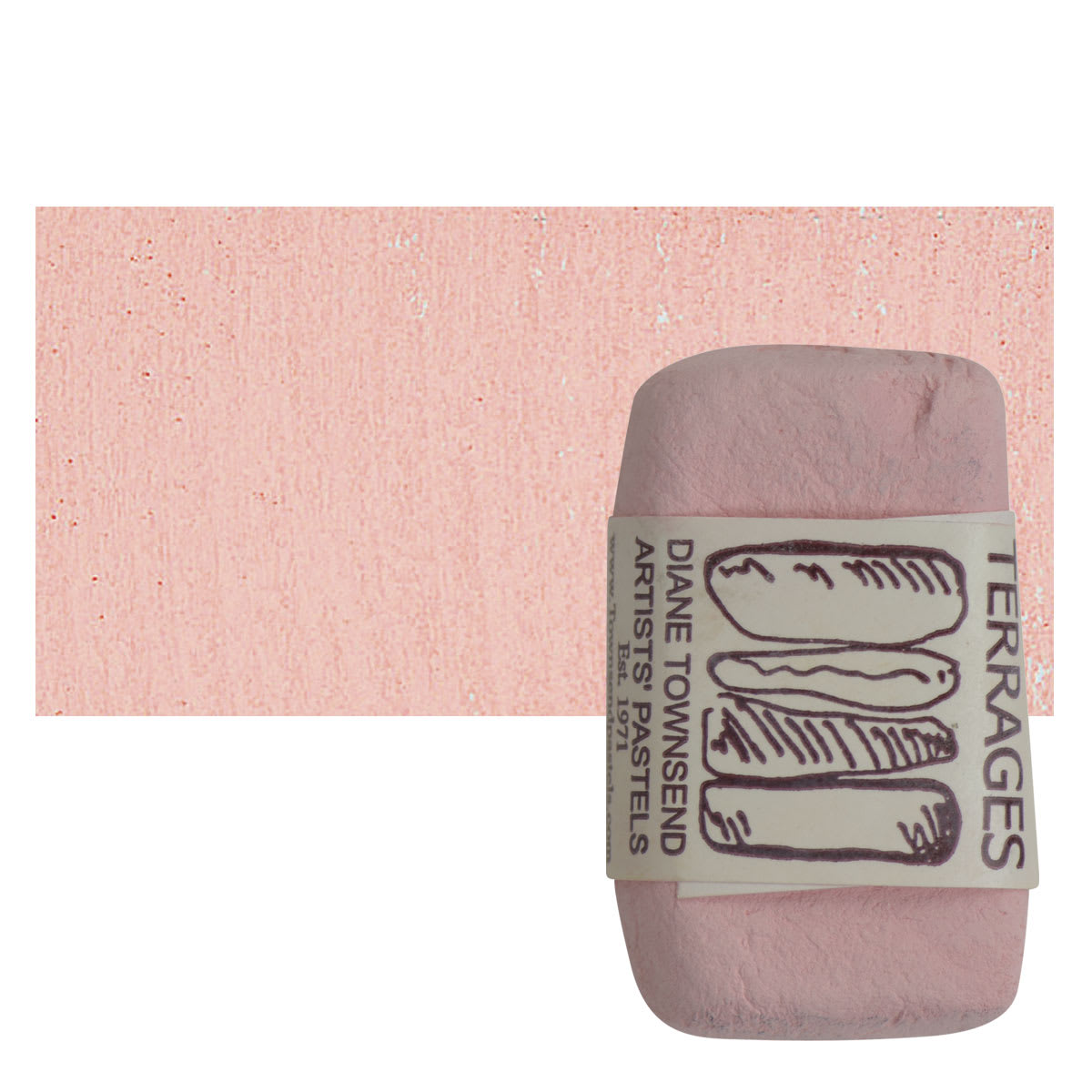 Townsend Terrages Pastel - Cadmium Red Light 56 pastel and swatch