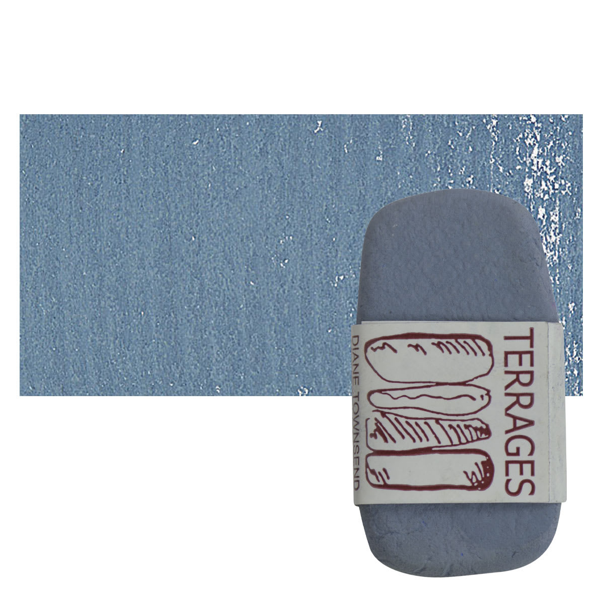Townsend Terrages Pastel - Cerulean Blue Hue 183 pastel and swatch