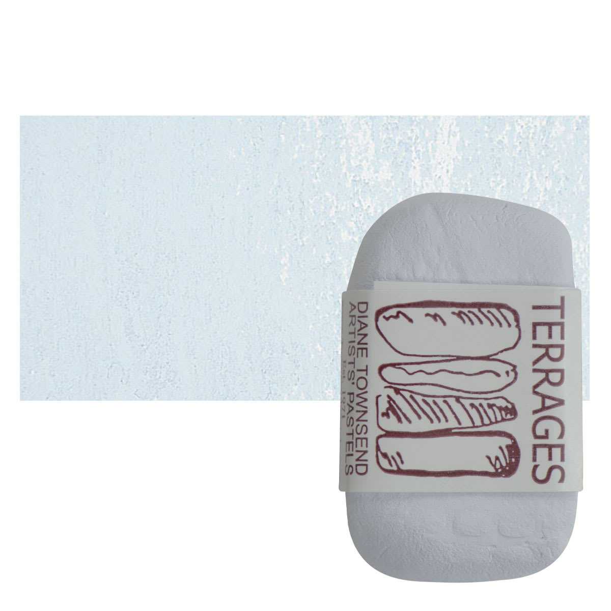 Townsend Terrages Pastel - Cerulean Blue Hue 186 pastel and swatch