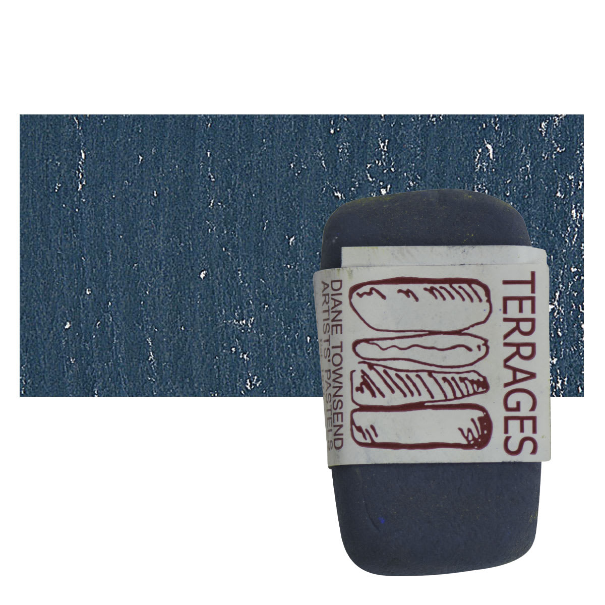 Townsend Terrages Pastel - Dark Blue Green pastel and swatch