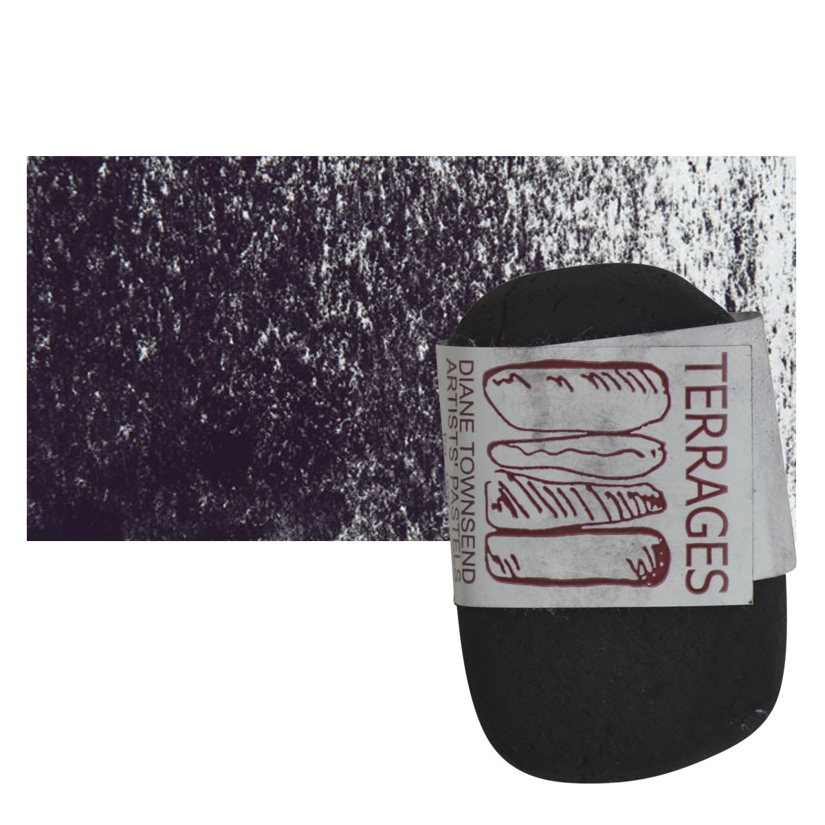 Townsend Terrages Pastel - Dioxazine Purple 187 pastel and swatch