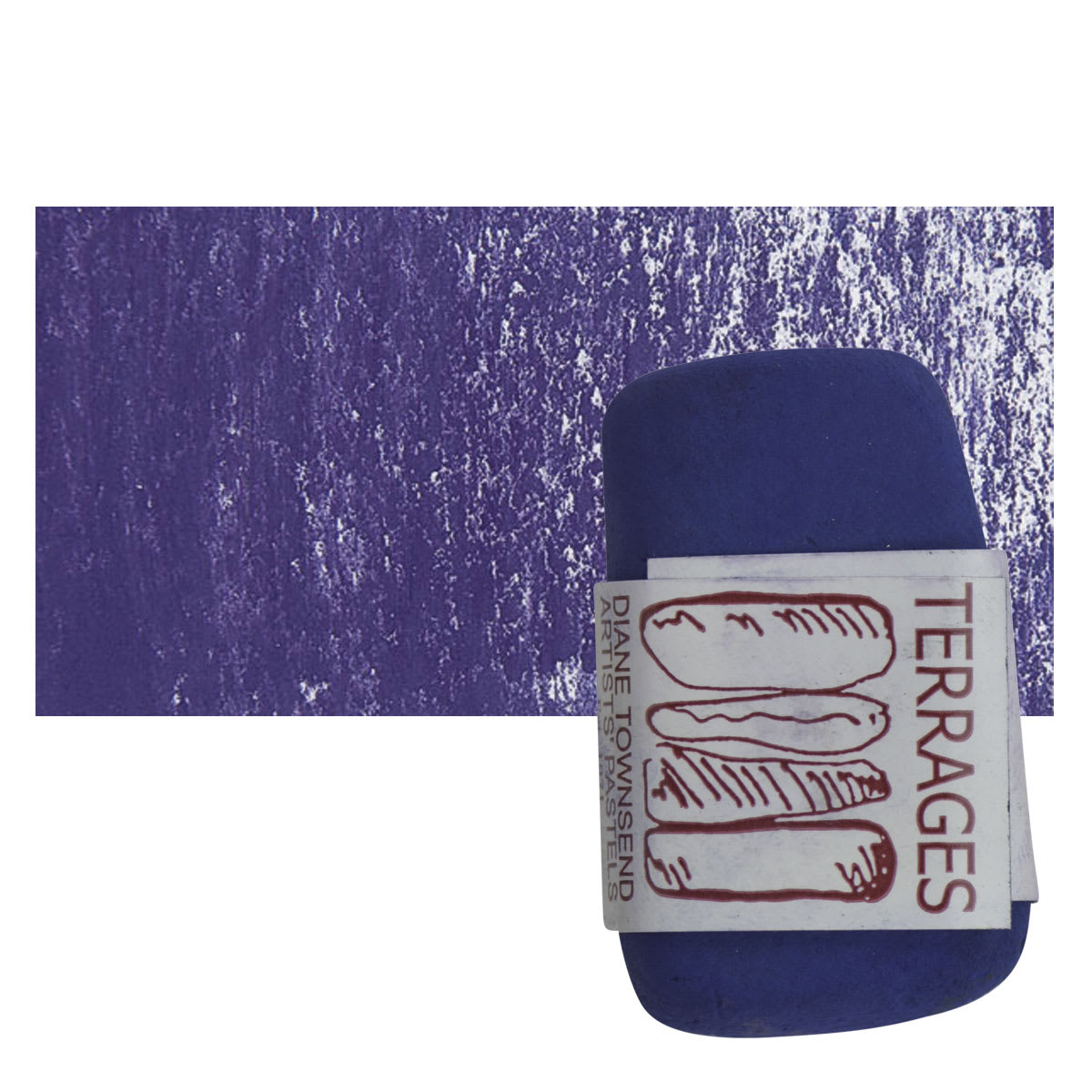 Townsend Terrages Pastel - Dioxazine Purple 189 pastel and swatch