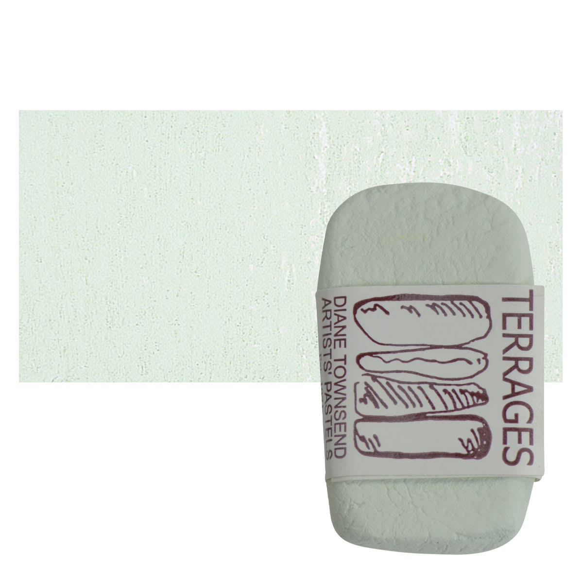 Townsend Terrages Pastel - Green Oxide 157 pastel and swatch