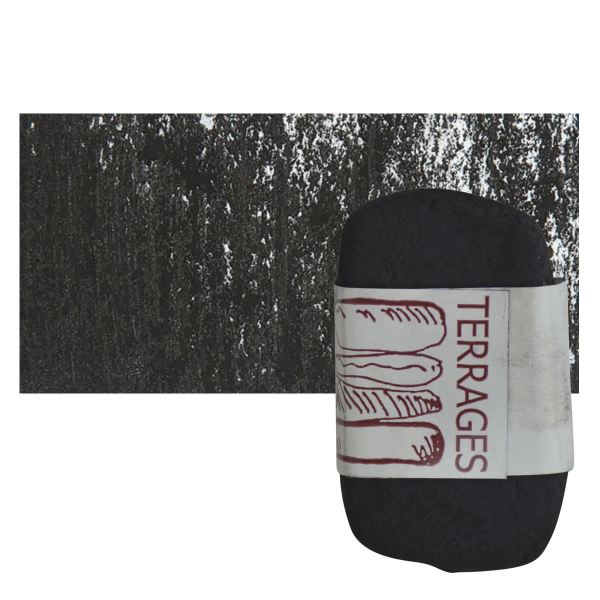 Townsend Terrages Pastel - Mars Black 190 pastel and swatch