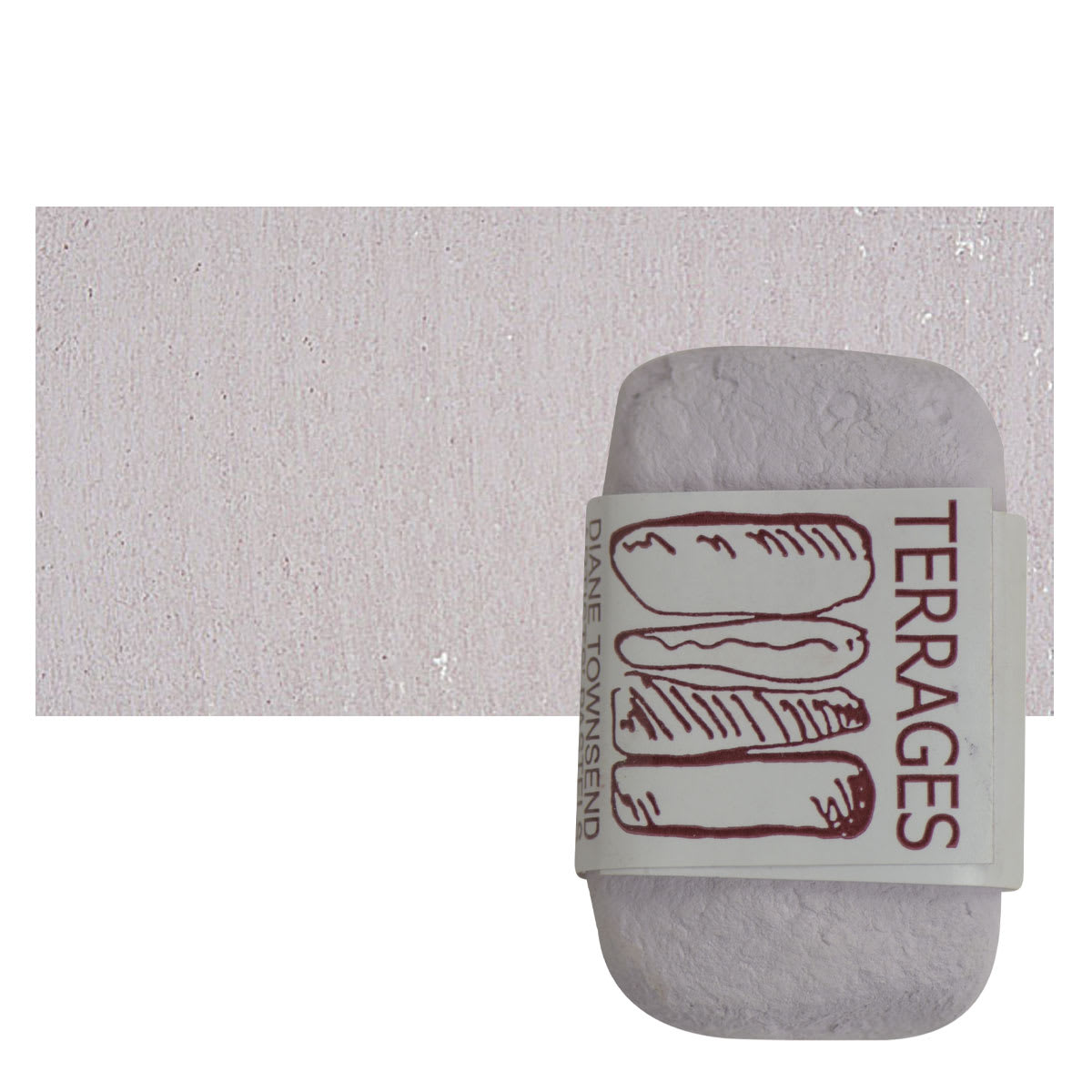Townsend Terrages Pastel - Mars Violet 97 pastel and swatch