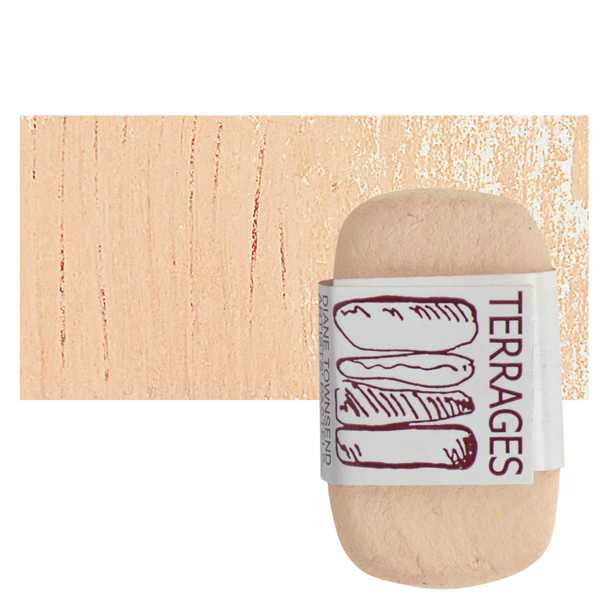 Townsend Terrages Pastel - Napthol Red Mix pastel and swatch