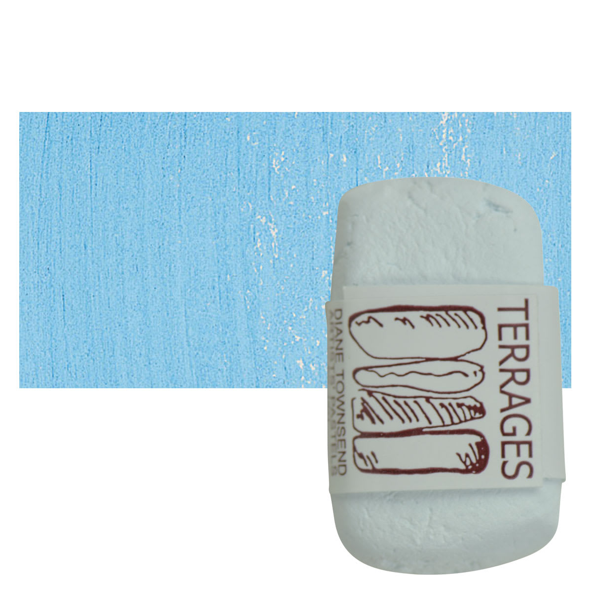 Townsend Terrages Pastel - Phthalo Blue 6 pastel and swatch