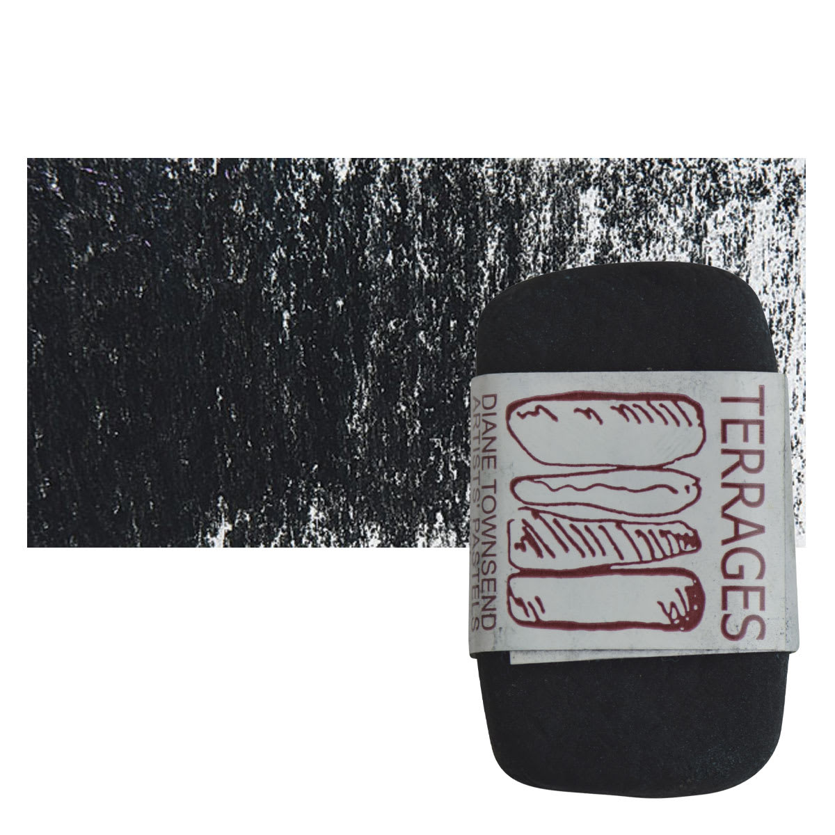 Townsend Terrages Pastel - Phthalo Blue Black 139 pastel and swatch