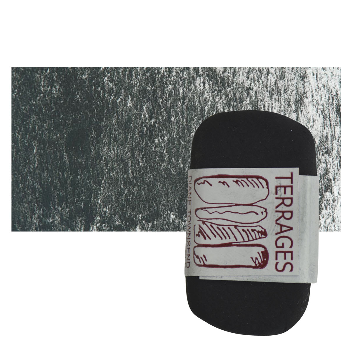 Townsend Terrages Pastel - Phthalo Green 142 pastel and swatch