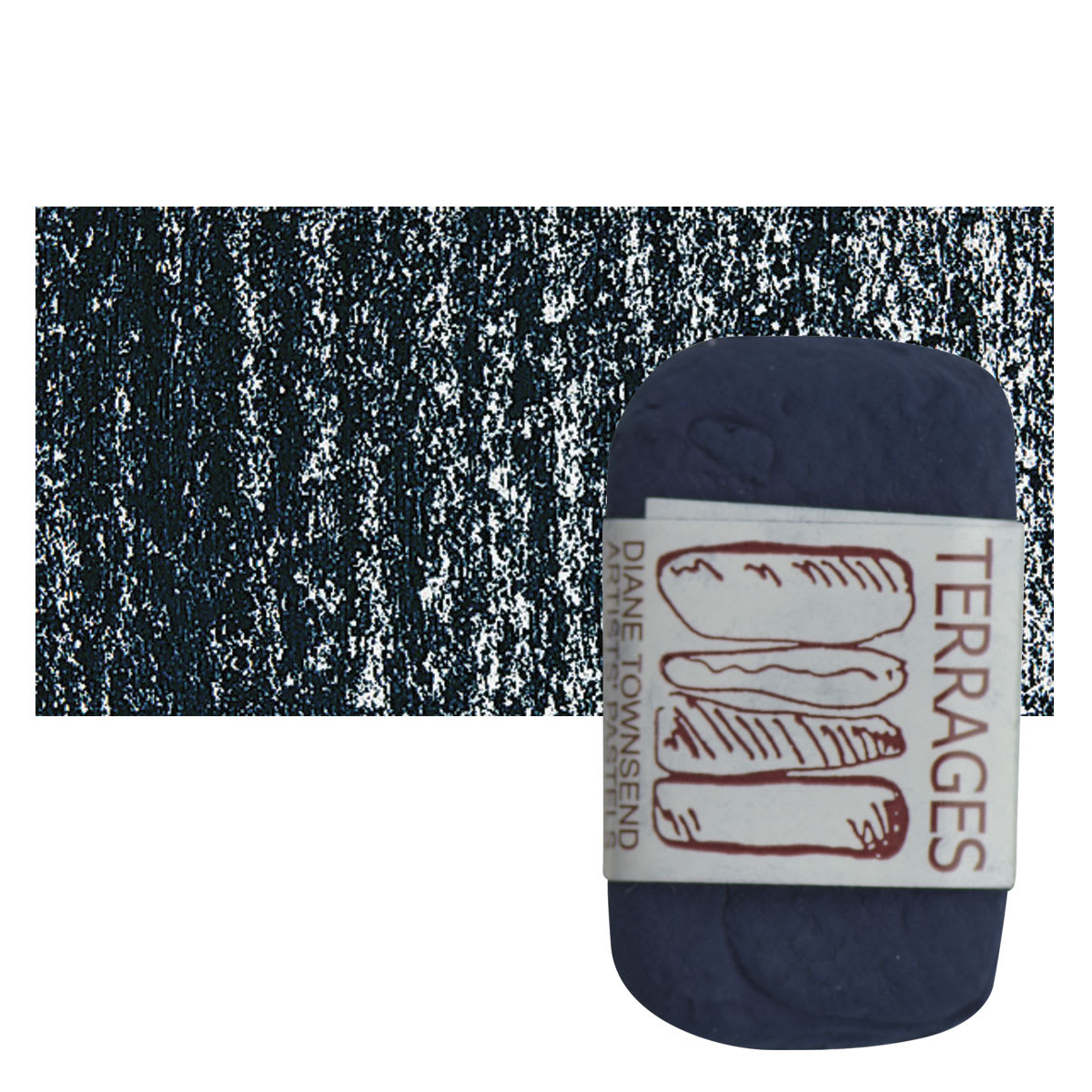 Townsend Terrages Pastel - Prussian Blue 11 pastel and swatch