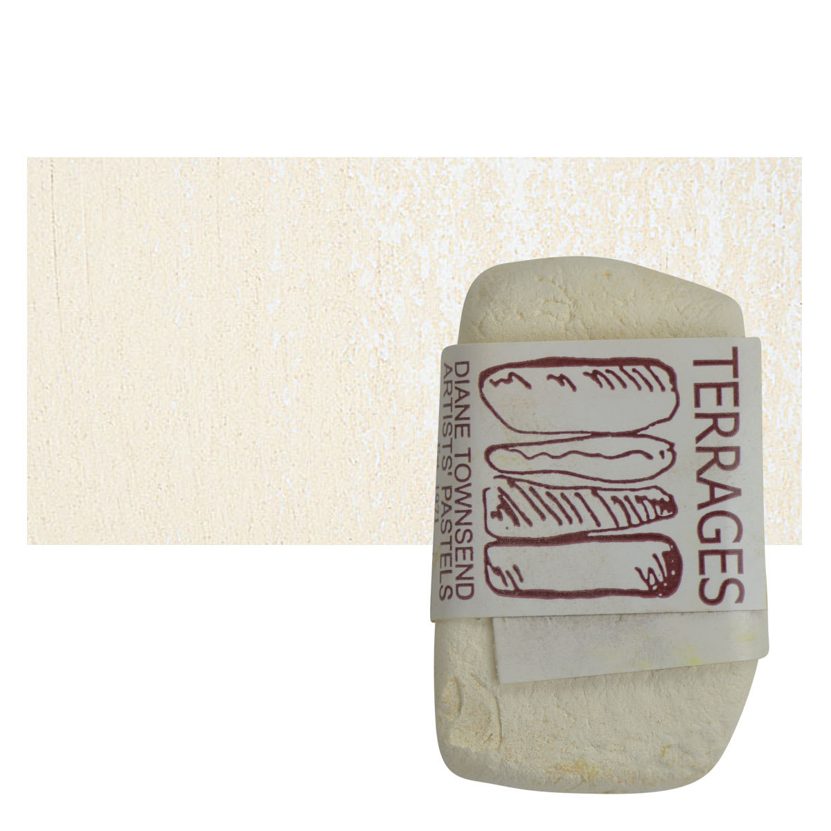 Townsend Terrages Pastel - Raw Sienna 78 pastel and swatch
