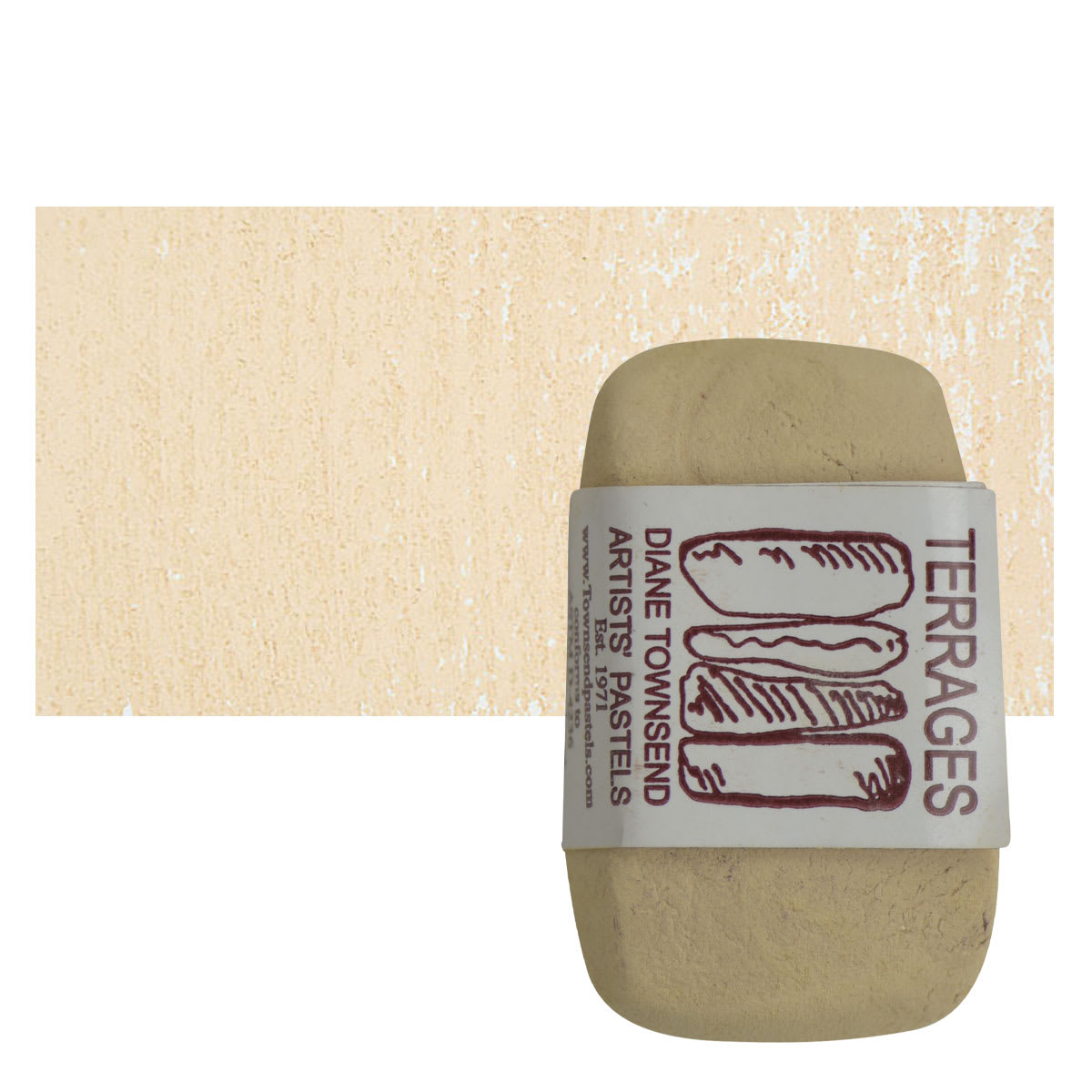 Townsend Terrages Pastel - Tan Oxide pastel and swatch