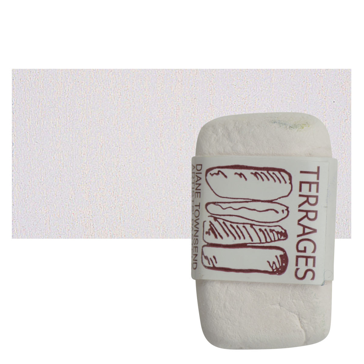 Townsend Terrages Pastel - Tuscan Red Pink pastel and swatch