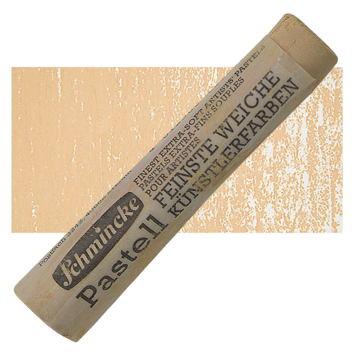 Schmincke Soft Pastel - Burnt Green Earth O pastel and swatch