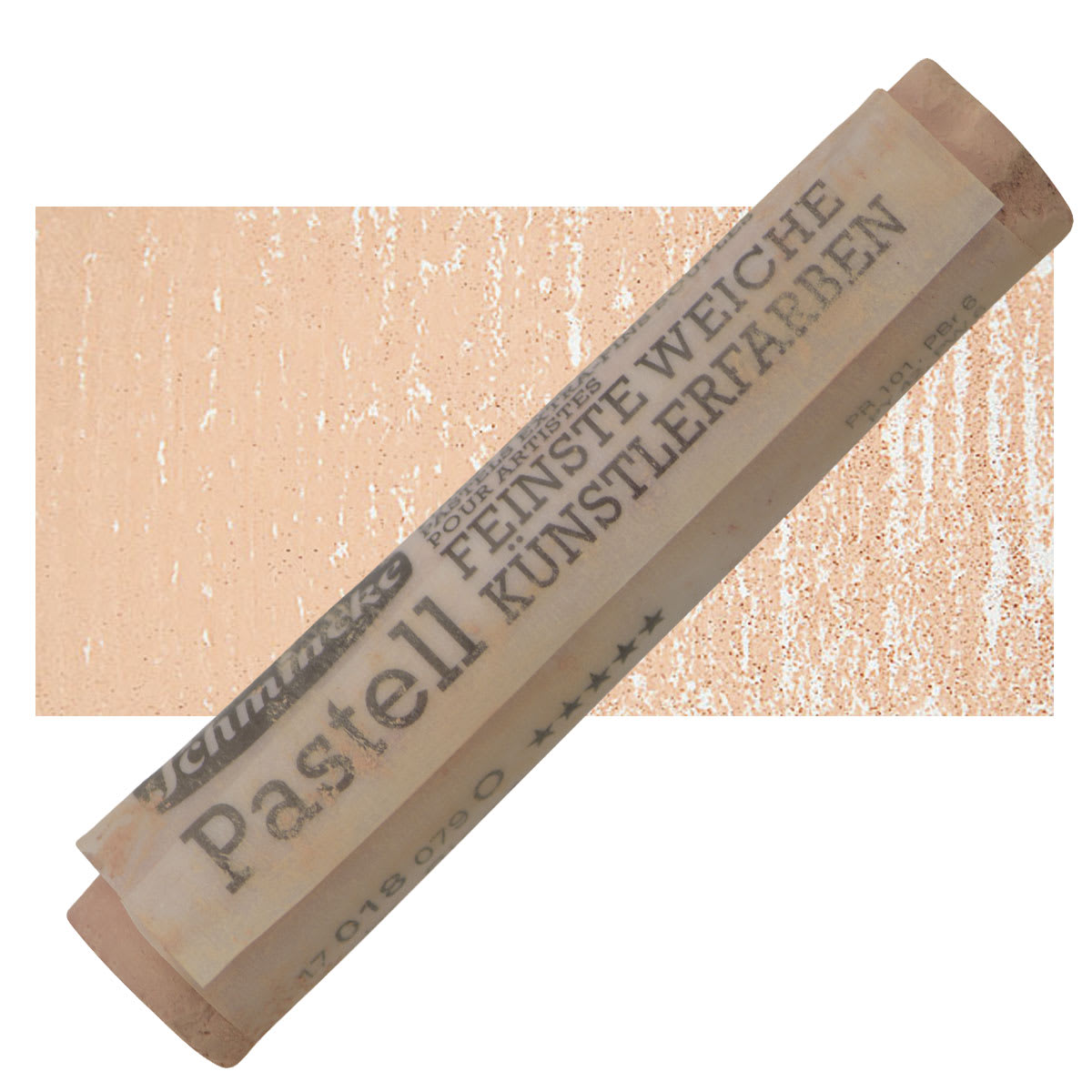 Schmincke Soft Pastel - Burnt Sienna O pastel and swatch