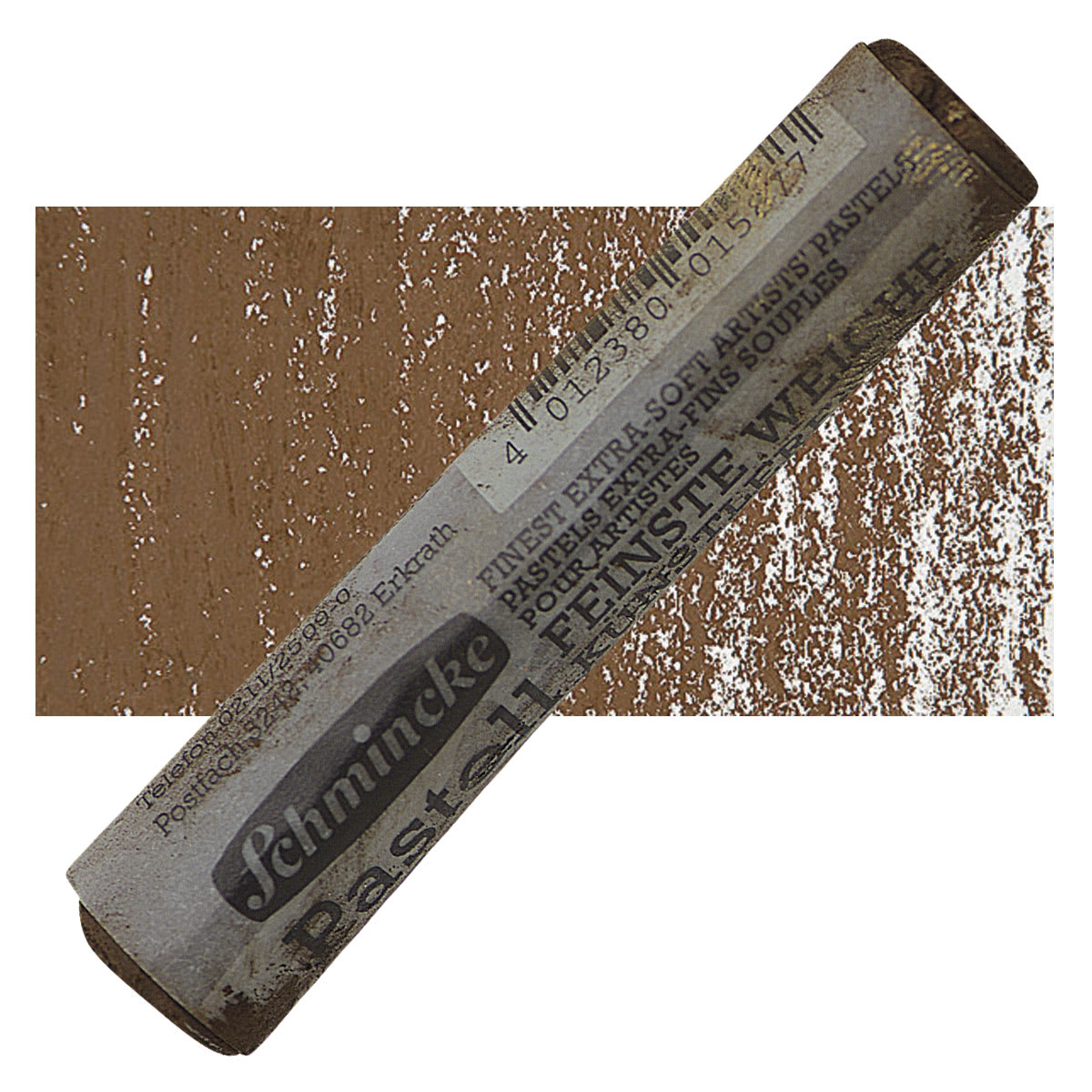 Schmincke Soft Pastel - Burnt Umber B pastel and swatch
