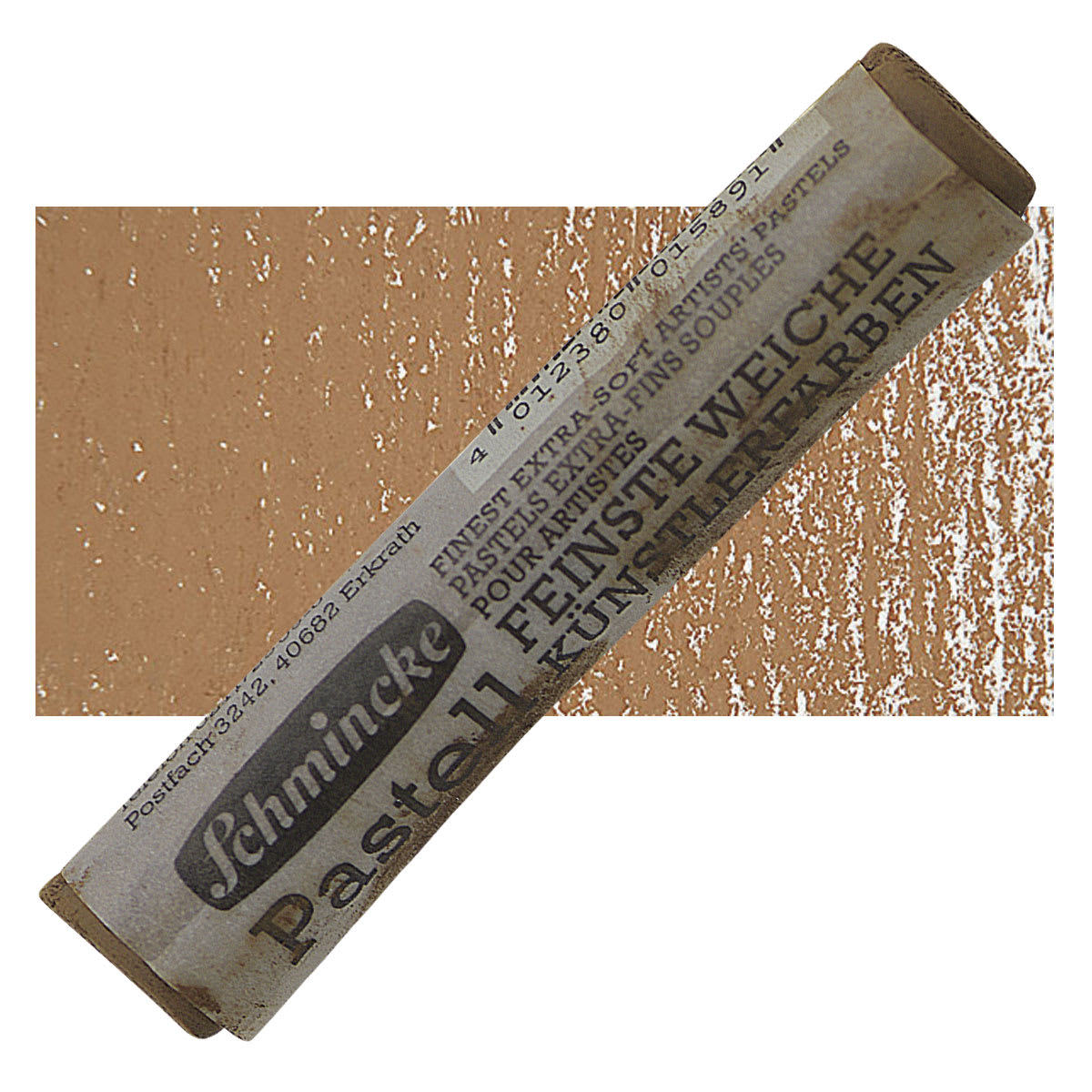 Schmincke Soft Pastel - Burnt Umber H pastel and swatch