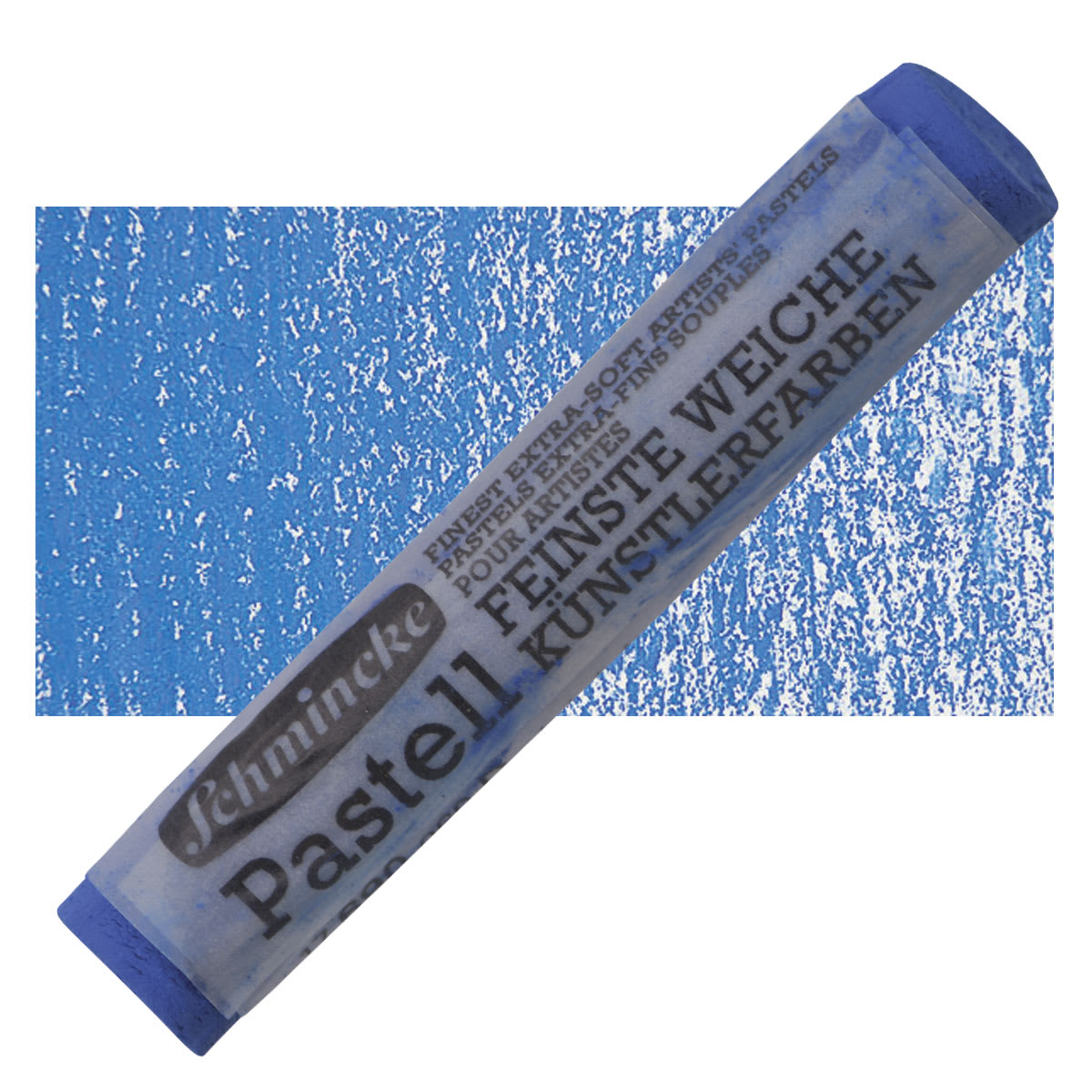 Schmincke Soft Pastel - Cerulean Blue D pastel and swatch